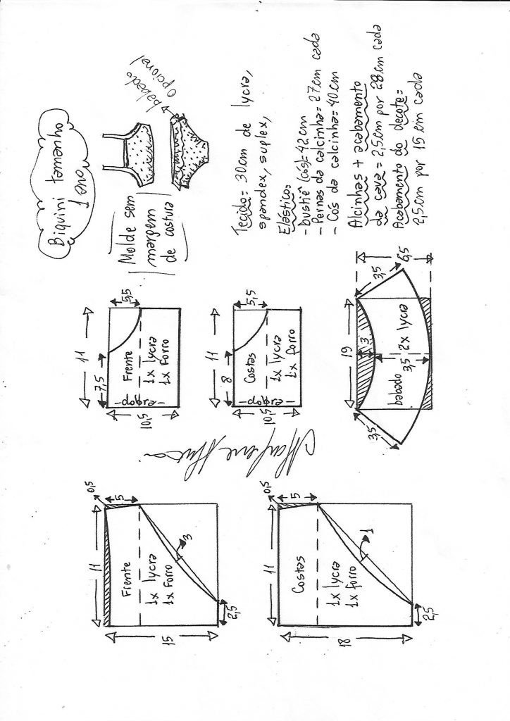 Biquini Infantil Diy Marlene Mukai Molde Infantil