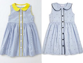 Vestido com Gola Boneca Molde Gratuito 3, 12 e 24 meses 