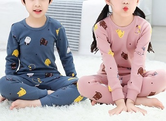Pijama manga longa unisex para malha